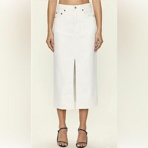 Oat New York Denim Jean Midi Skirt Size 6/28